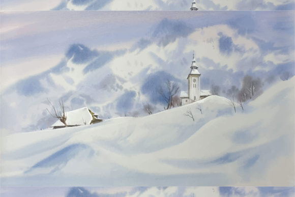 Review: Watercolor Resort in the Mountains for Embroidery