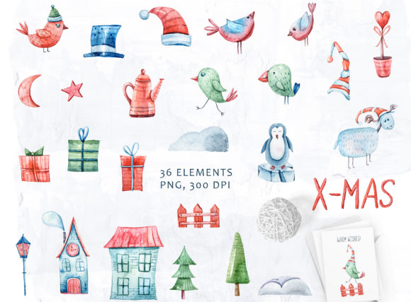 Watercolor Christmas Nursery Clipart: A Designer's Review