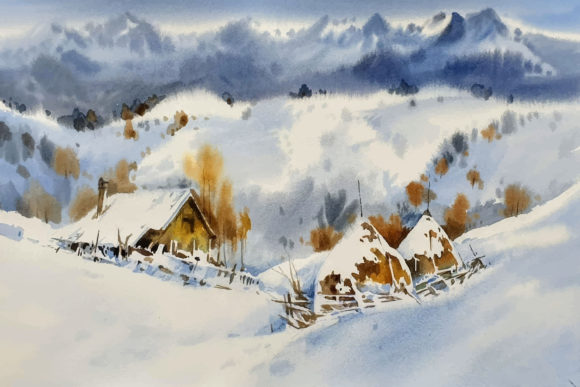 Watercolor Travel Resort in the Mountain: Illustrations Review